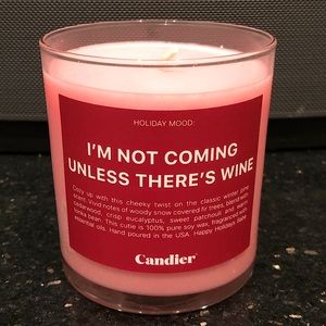 Candier- “I’m Not Coming Unless There’s Wine” Candle